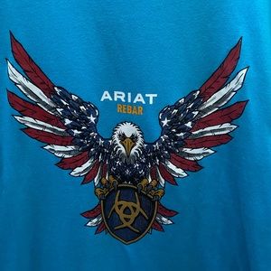 Ariat Mens large Rebar American Raptor T-Shirt Eagle